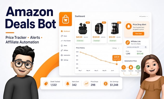 build an amazon price tracker and deals alert bot