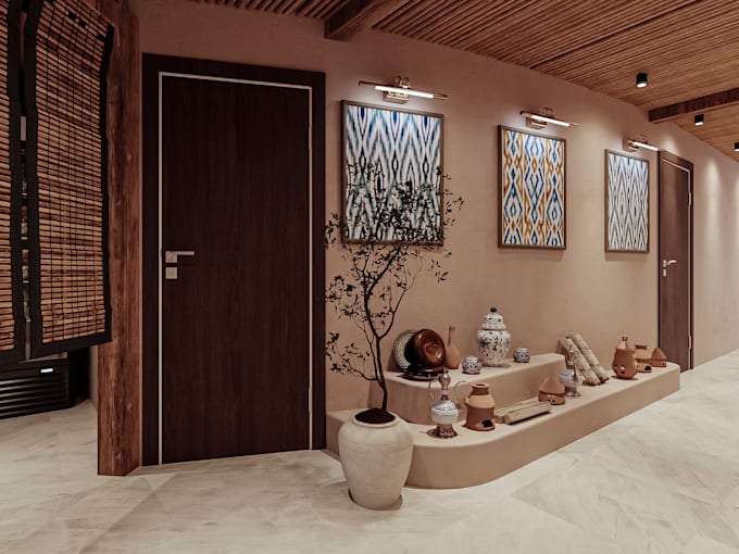 interior design rooms and restaurant