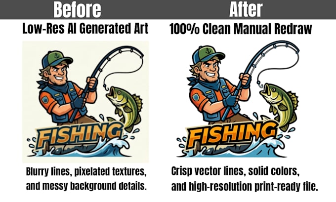 convert ai generated art into vintage screen print ready vector