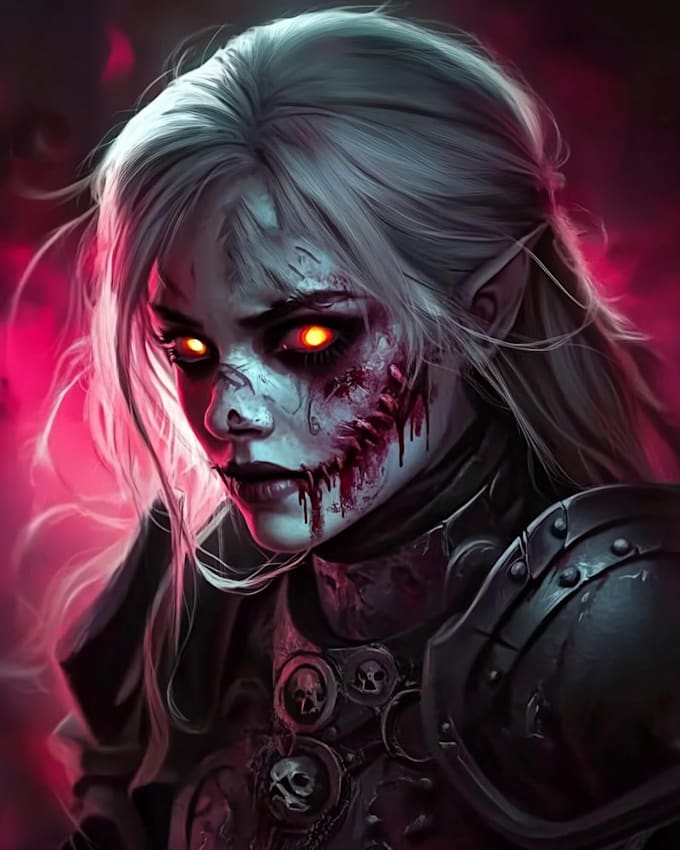 design fantasy horror and dnd  horror character