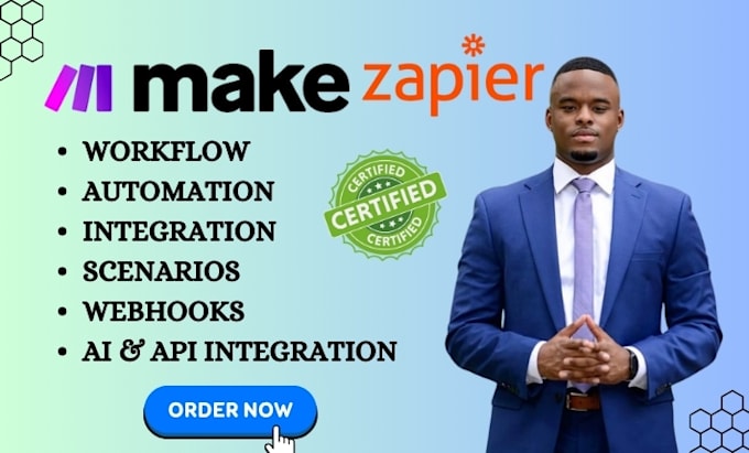 setup zapier or make com integrations for monday CRM zenmaid acuity calendly API