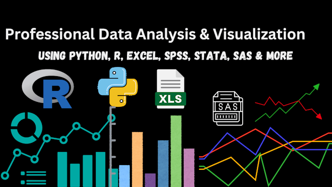 perform data analysis using python r excel spss stata SAS nvivo eviews minitab