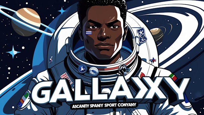 amazing professional galaxy mascot logo custom design