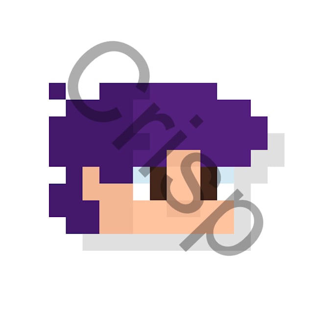 make you a pixelated head profile for your youtube channel