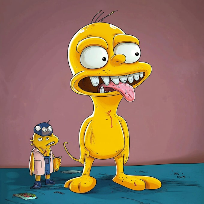 draw you as a yellow cartoon character