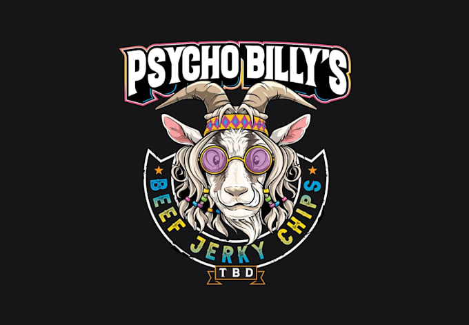 design awesome psycho billy logo
