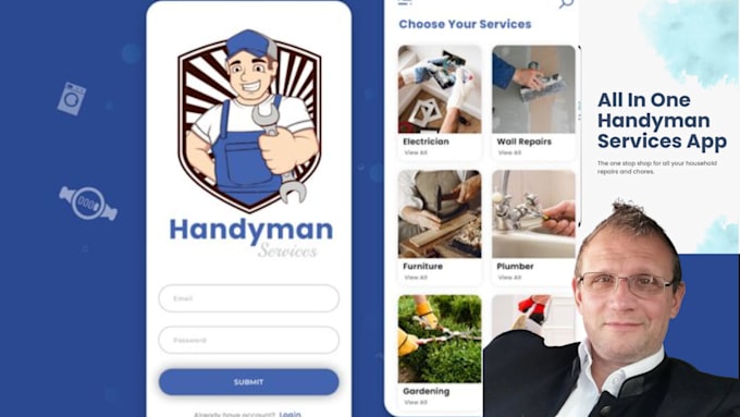 develop on demand service app, home fixer app, laundry app, DIY, contractor app
