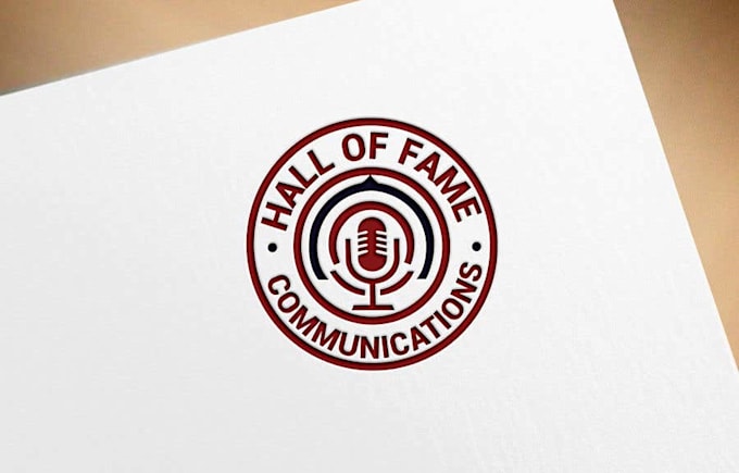 do professional custom media broadcasting communication logo