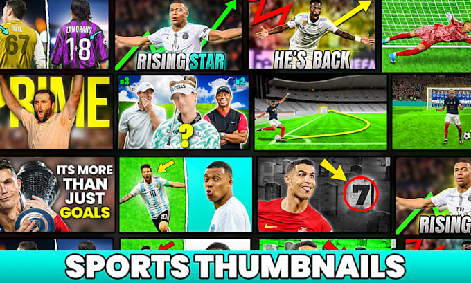 Design football, soccer, sports thumbnail by Moiz_gfxdznr | Fiverr