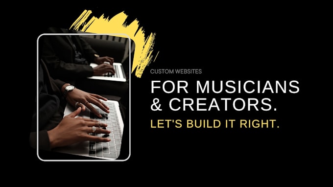design, develop and deploy a premium artist website