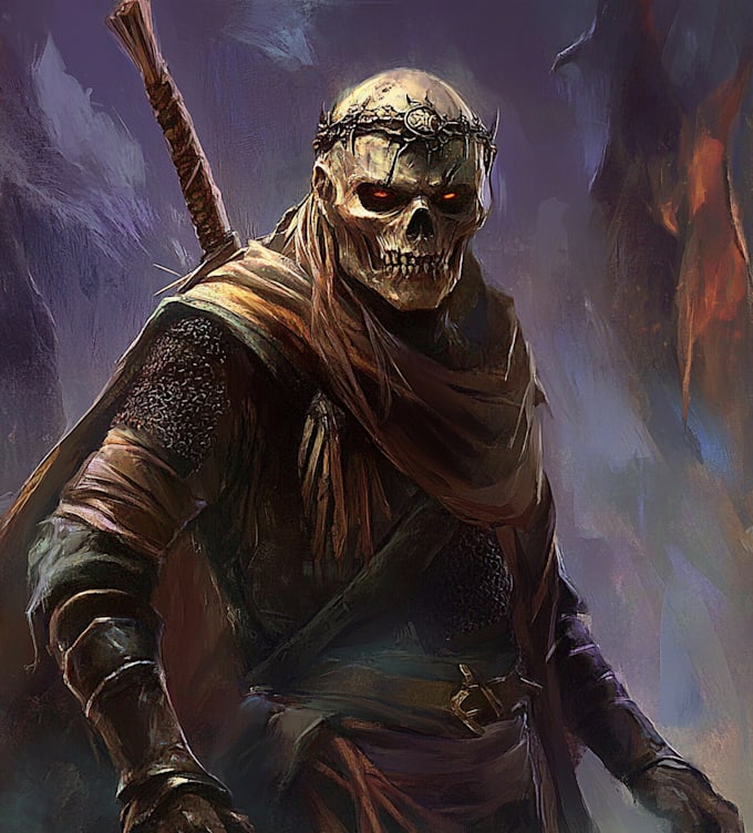 make  fantasy horror characters or fantasy horor book cover