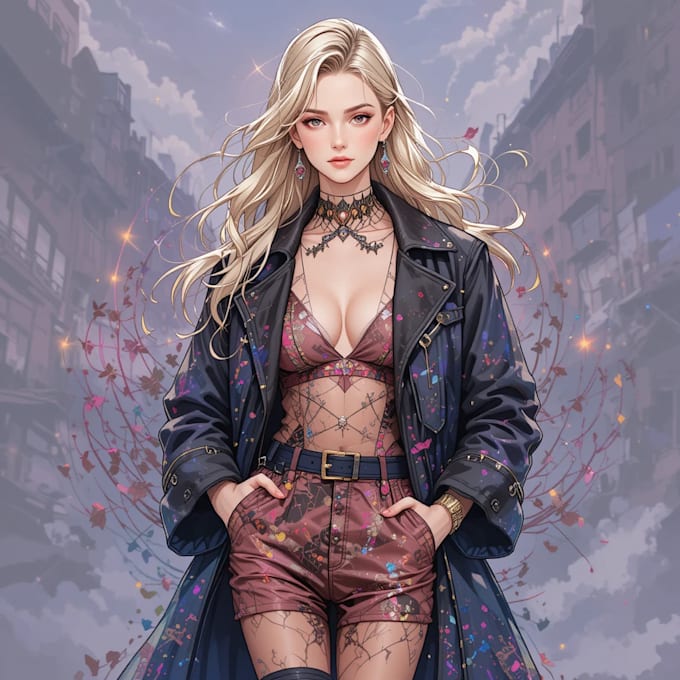 draw a wedding fashion illustration
