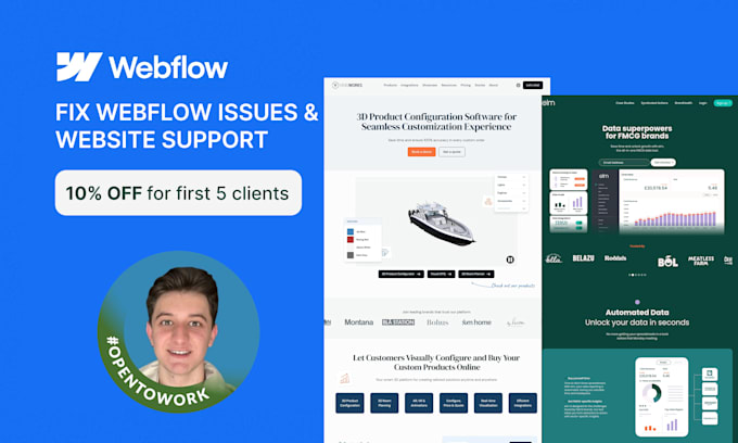 fix issues, maintain, and support your webflow website