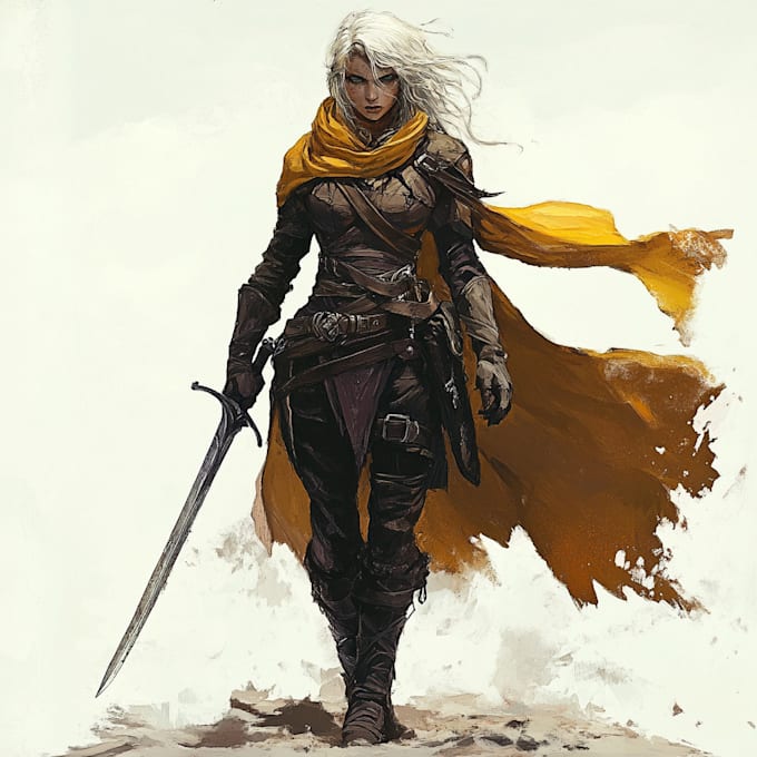 paint your fantasy dnd character illustration