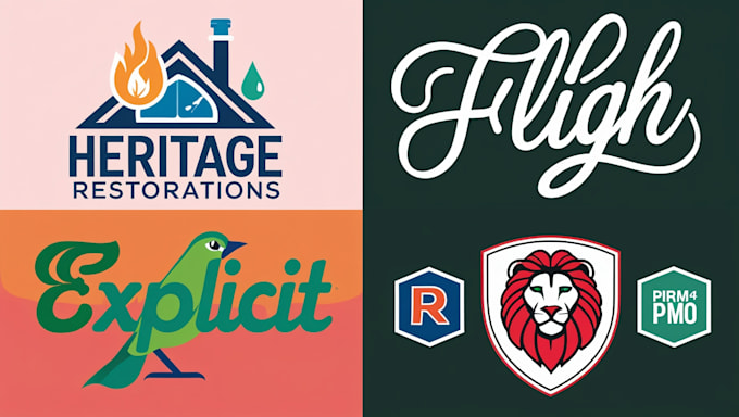 do creative modern logo design for your brand