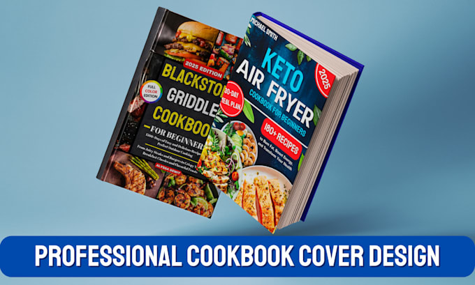 create professional KDP cookbook cover design