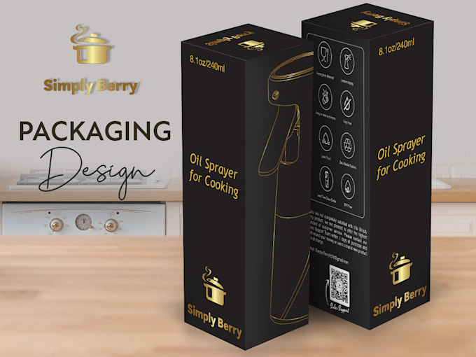 Design a product packaging box with precise, pixel perfect details by ...