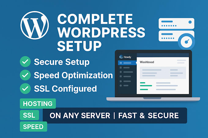 wordpress or web app server setup and maintenance services