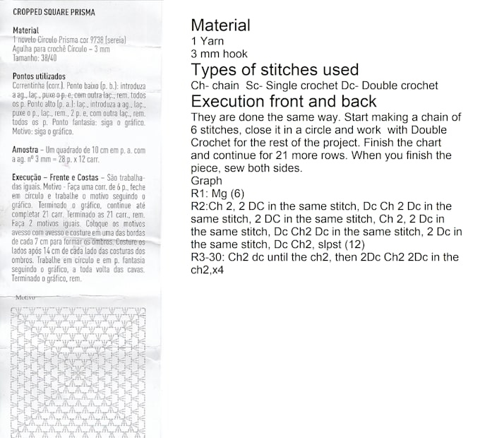 translate your crochet pattern