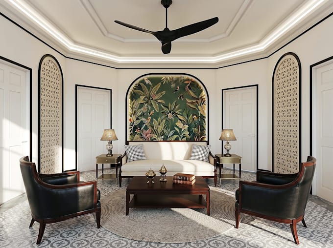 design interior reception, lobby, foyer, aparment, your home