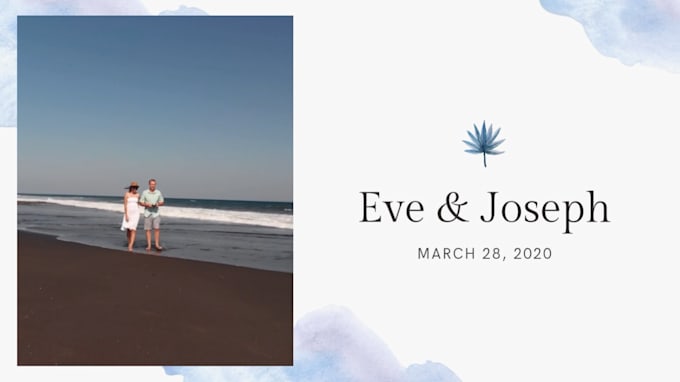 design an animated wedding invitation video