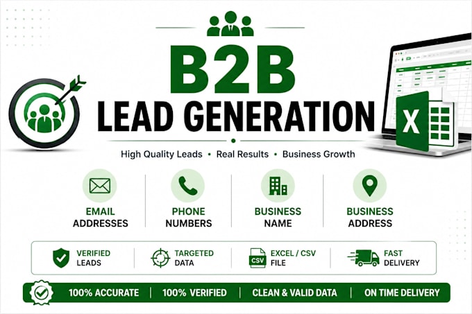 provide targeted b2b leads list with verified emails