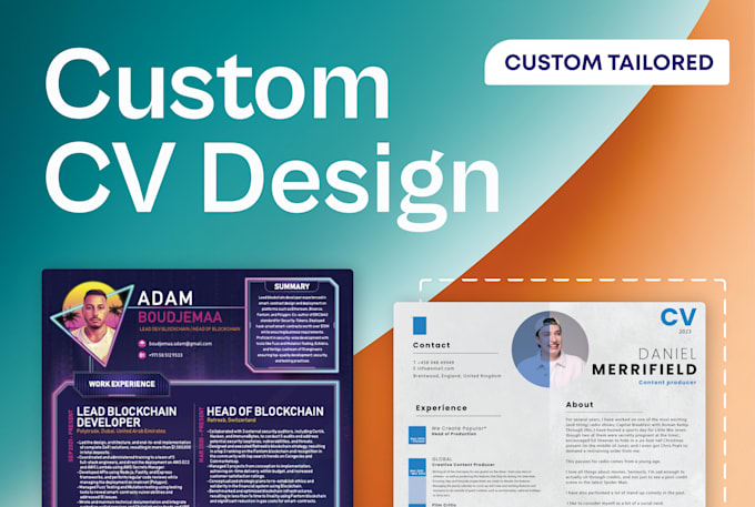 design a remarkable CV resume in infographic style under 48h