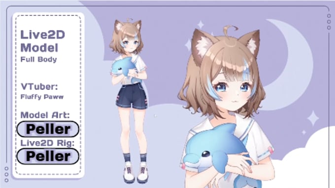 do live2d vtuber model, live2d rigging, 2d vtuber model, anime art, vtube studio