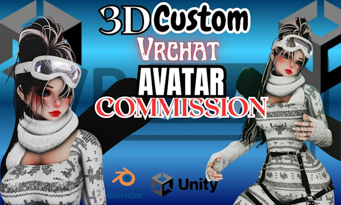 Create vrchat avatar commission vr character vrc avatar nsfw 3d model ...