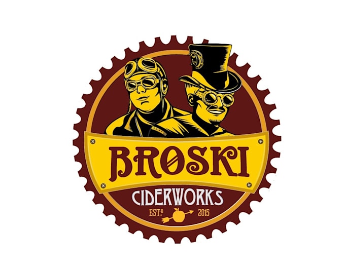 design cider works crafted cider logo