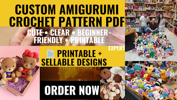 design amigurumi crochet patterns for handmade plush toys and knitting projects