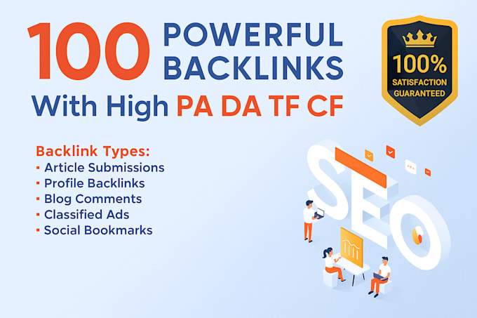 create 100 unique domain high authority backlinks
