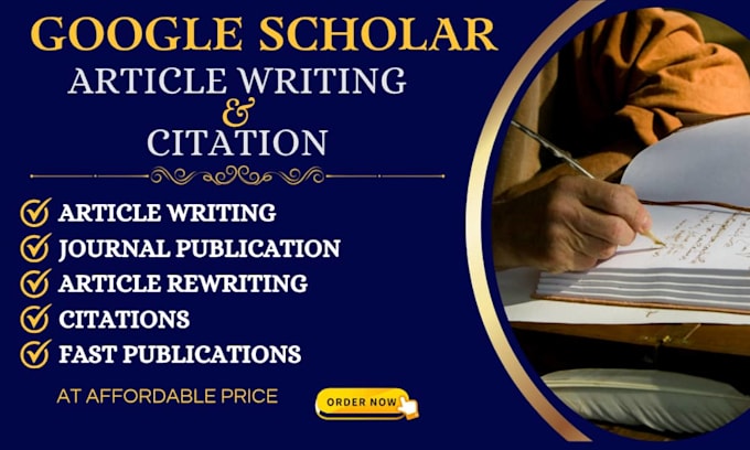 write rewrite and submit your article for journal publication on google scholar