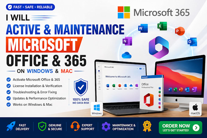 install activate repair and maintain microsoft office 365 on windows and mac