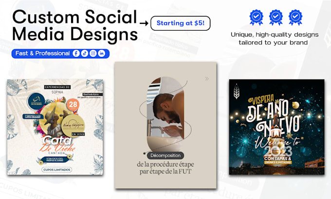 design professional social media posts