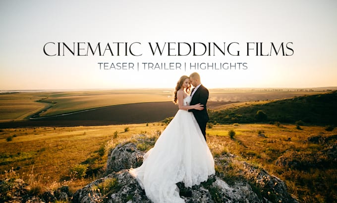 create cinematic wedding trailer, teaser, or highlight