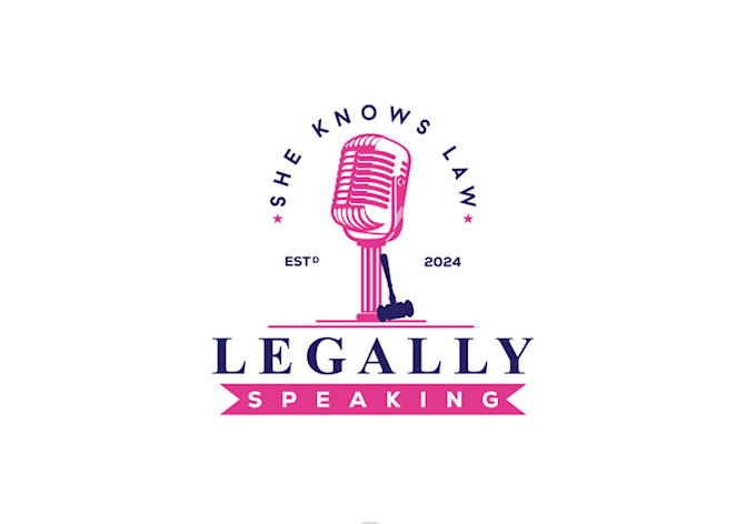 do podcast law firm speaker microphone logo design