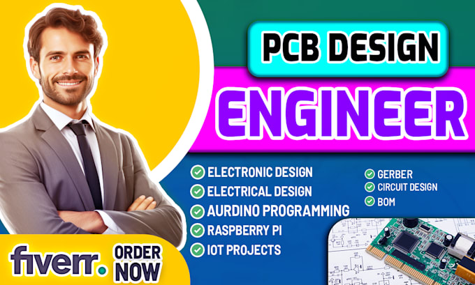 do pcb circuit design schematic prototype and  firmware development