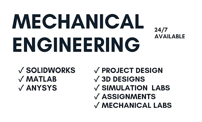 mechanical engineering projects, designs, assignmen, problems, and labs