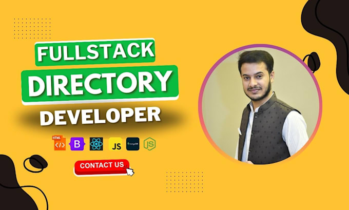 build full stack profitable business directory website in custom code