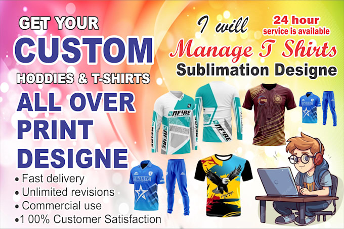 do all over sublimation t shirts hoodies, and sport jerseys