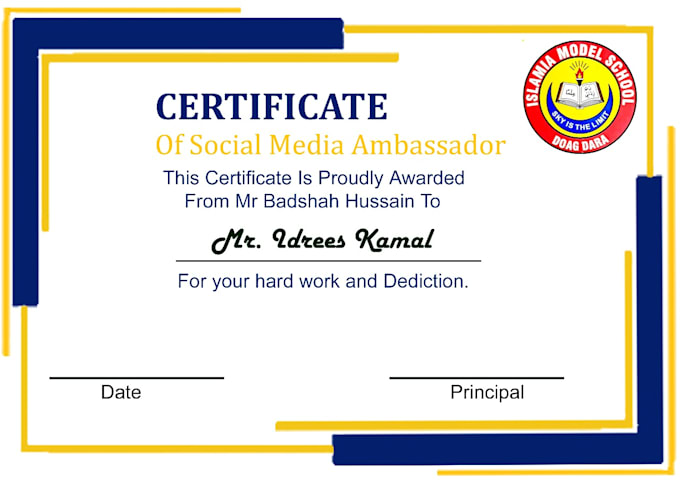 design professional logo, appreciation, and other certificates