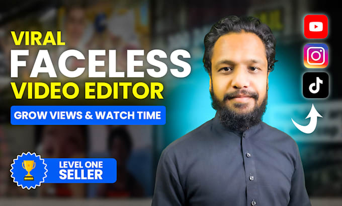 edit faceless youtube and tiktok videos