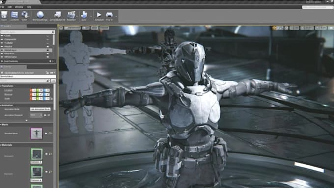 develop unreal engine game development, multiplayer game video animation trailer