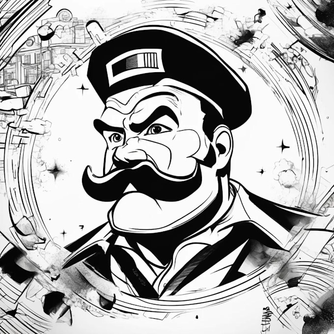 draw you a traditional american comic book design