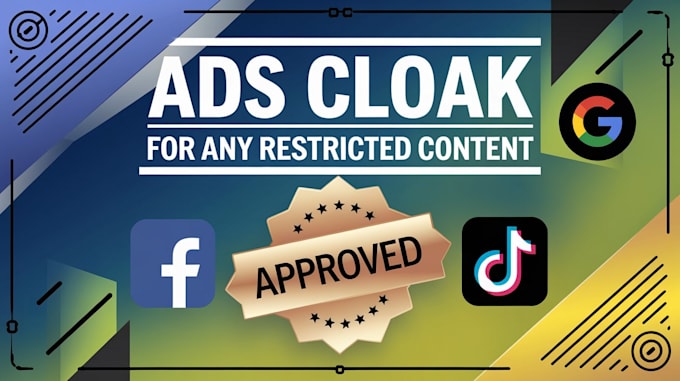 cloak ads approval,tiktok cloak,facebook cloak,google cloak, website sales 2days