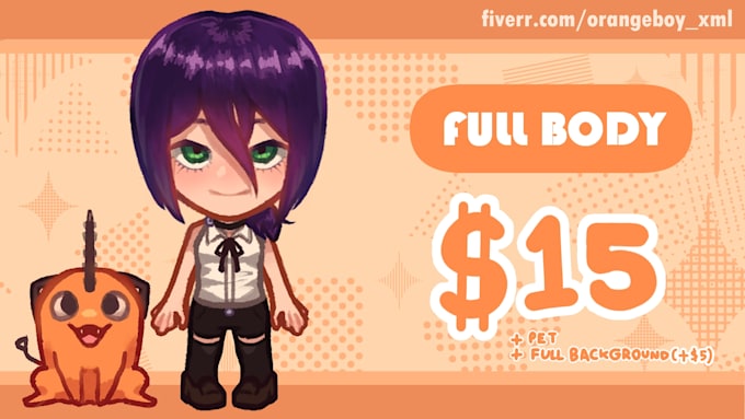 do cute custom chibi art for you