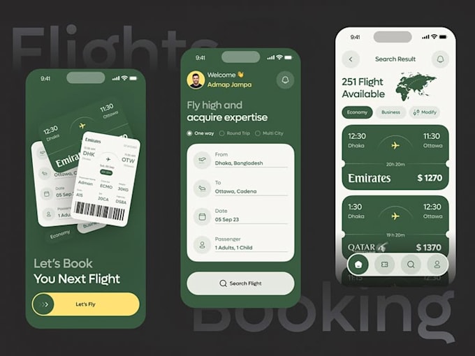 Develop airline app flight booking web flight api, hotel and ticket ...