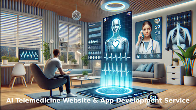 develop hippa compliant ai telemedicine app, telehealth website, and ai chatbot