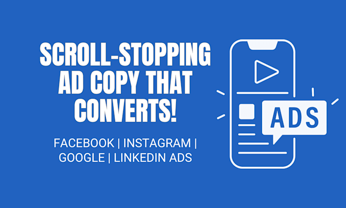 write high converting ad copy for facebook, instagram, and google ads